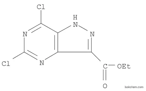ethyl 5,7-dichloro-1H-pyrazolo[4,3-d]pyrimidine-3-carboxylate